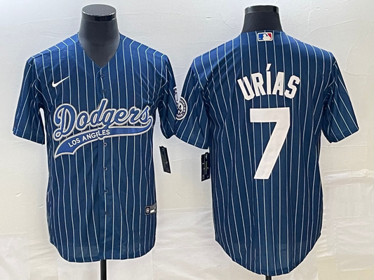 Men's Los Angeles Dodgers Julio Urias #7 Blue Player jersey Joint Edition
