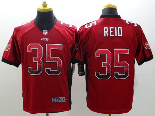 Men's San Francisco 49ers Eric Reid #35 Red Game jersey