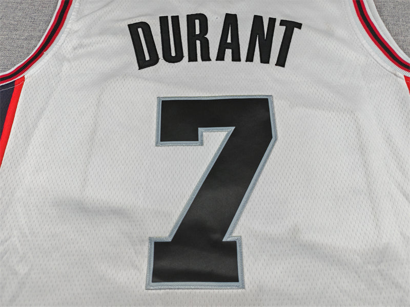 Men's Houston Rockets Kevin Durant #7 White 2024/25 Swingman Player Jersey - City Edition