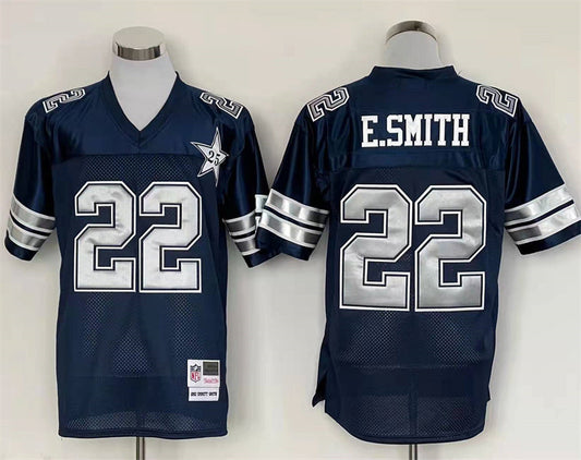 Men's Dallas Cowboys Emmitt Smith Mitchell & Ness Navy Legacy Replica Player jersey