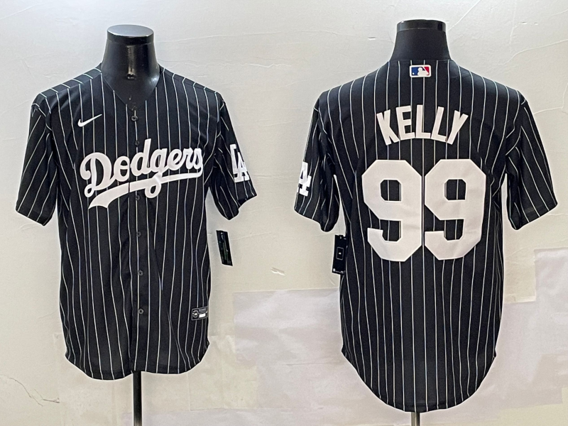 Men's Los Angeles Dodgers Joe Kelly #99 Black Alternate Limited Player jersey