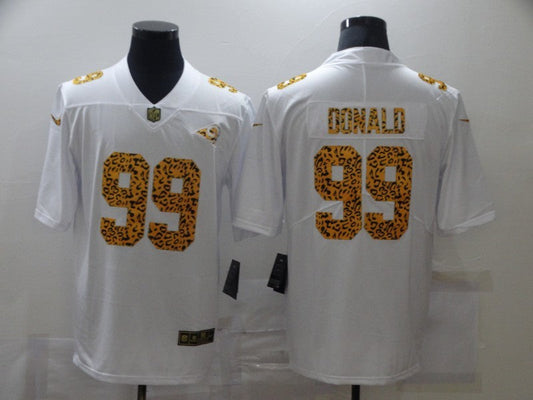 Men's Los Angeles Rams Aaron Donald #99 White Game Player jersey