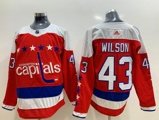 Men's Washington Capitals Tom Wilson #43 Red Player jersey