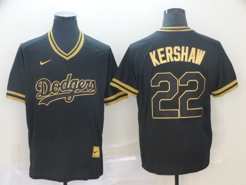 Men's Los Angeles Dodgers Clayton Kershaw #22 Black Fashion Stitched jersey