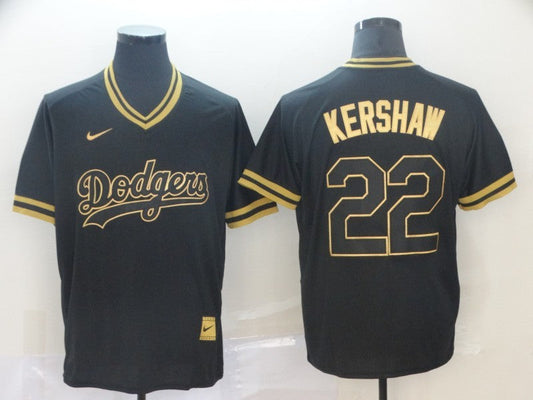 Men's Los Angeles Dodgers Clayton Kershaw #22 Black Fashion Stitched jersey
