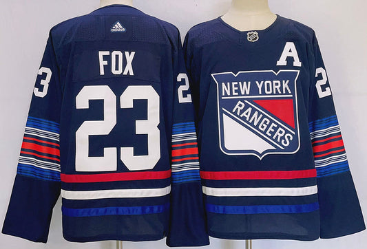 Men's New York Rangers Adam Fox #23 Blue Player jersey