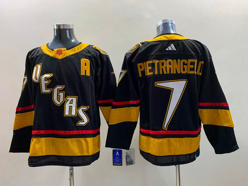 Men's Vegas Golden Knights Alex Pietrangelo #7 Black Breakaway Player jersey