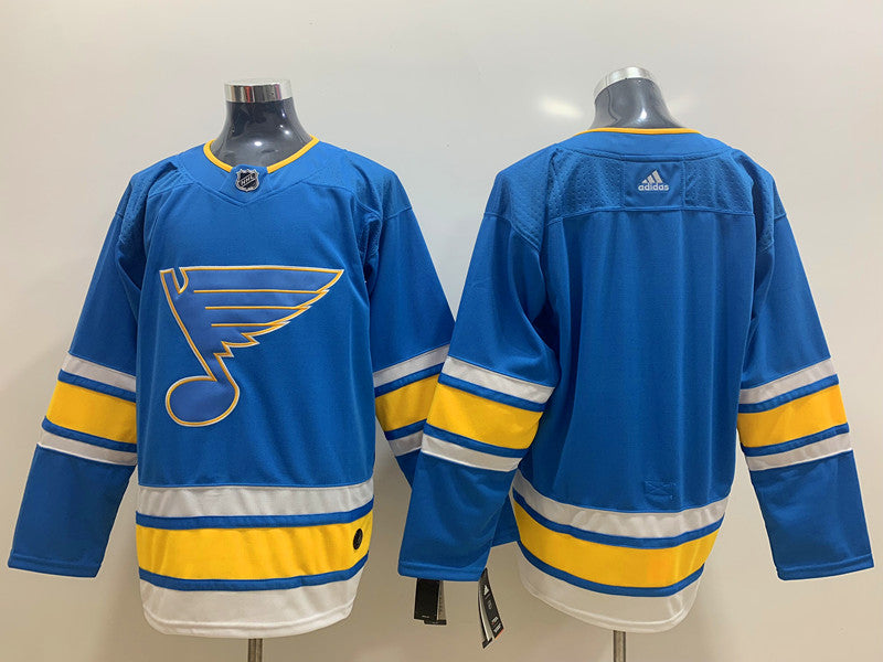 Men's St. Louis Blues Blue Alternate Authentic Blank jersey