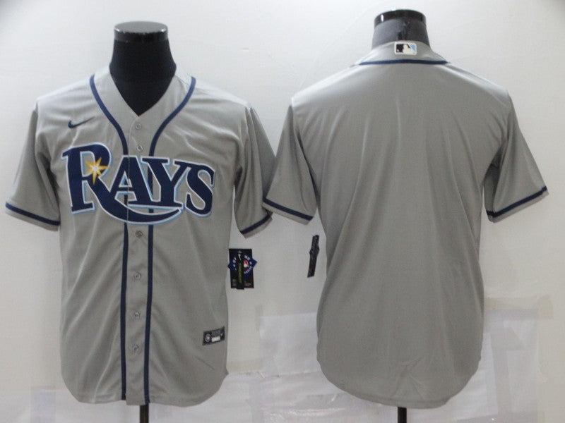 Men's Tampa Bay Rays Gray Replica Blank jersey