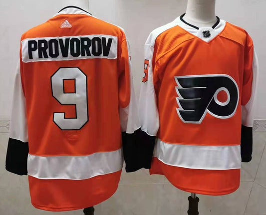 Men's Philadelphia Flyers Ivan Provorov #9 Orange Player jersey