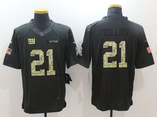 Men's New York Giants Landon Collins #21 Black Game Player jersey
