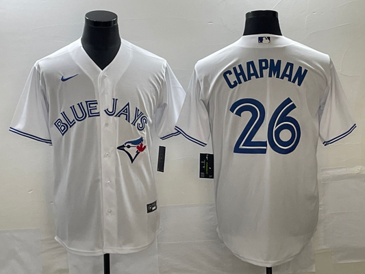 Men's Toronto Blue Jays Matt Chapman #26 White Replica Player jersey