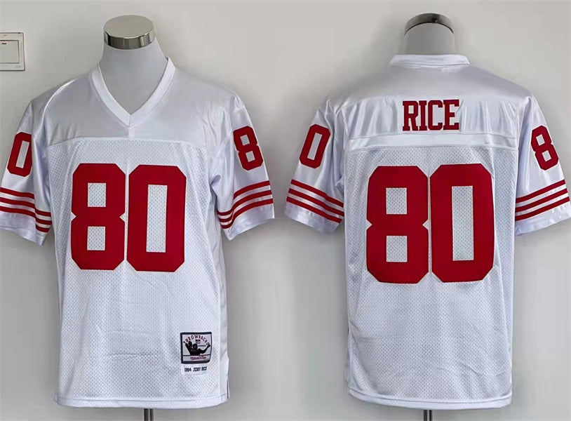 Men's San Francisco 49ers Jerry Rice Mitchell & Ness White Legacy Replica jersey
