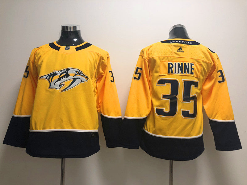 Men's Nashville Predators Pekka Rinne #35 Gold Home Breakaway Player jersey