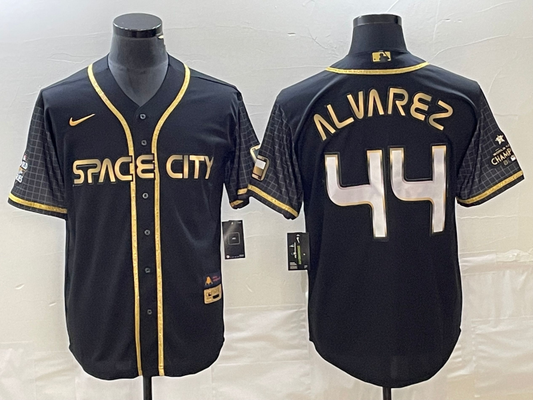 Men's Houston Astros Yordan Alvarez #44 Black City Connect Replica Player jersey