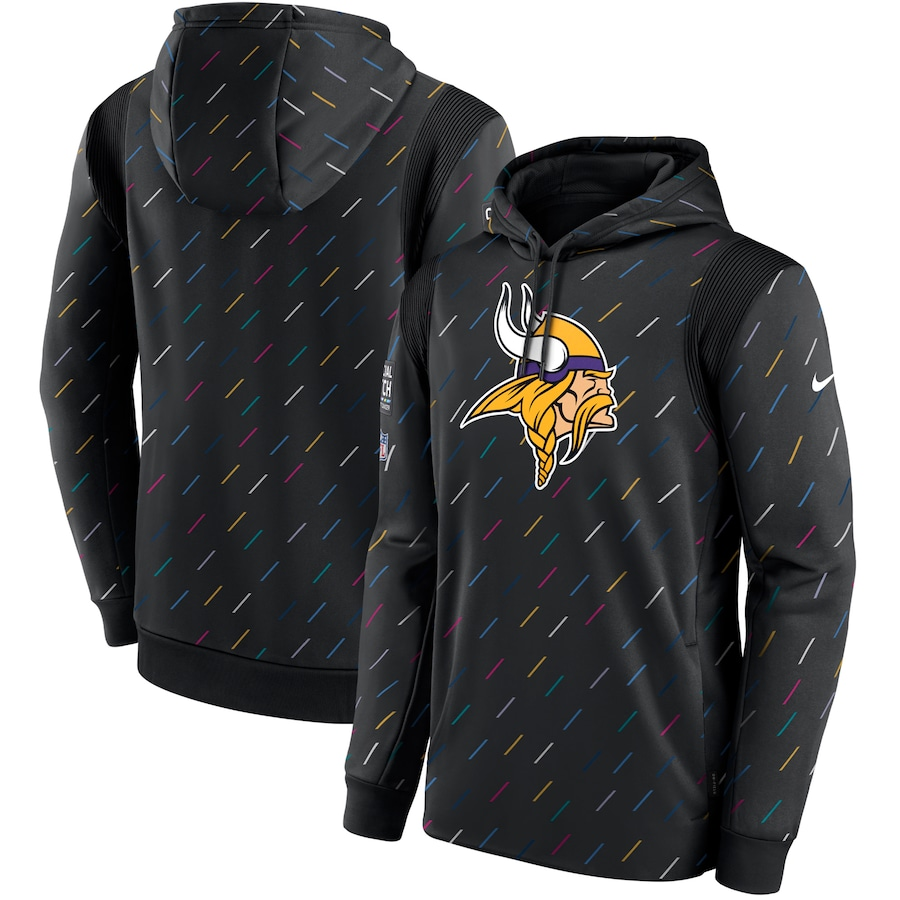 Men's Minnesota Vikings NFL 2021 Salute to Service Hoodie1 Black
