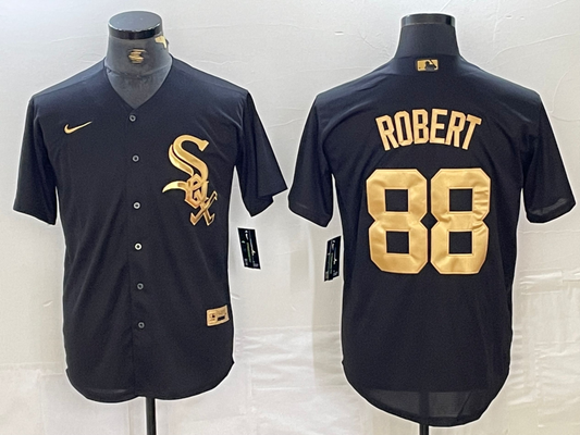 Men's Chicago White Sox Luis Robert Jr. #88 Black Replica Team jersey