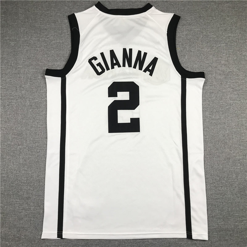 Men's Mamba Mambacitas Gigi Bryant Gianna #2 White Basketball Jersey