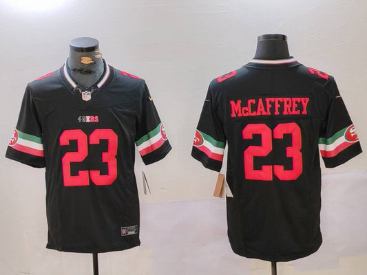 Men's San Francisco 49ers Christian McCaffrey #23 Black Vapor F.U.S.E. Limited jersey