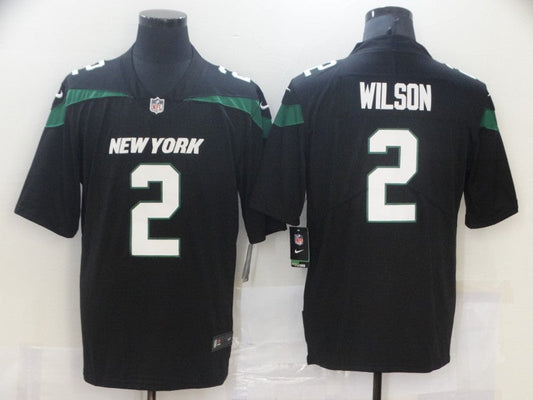 Men's New York Jets Zach Wilson #2 Black Alternate Game jersey