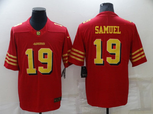 Men's San Francisco 49ers Deebo Samuel #19 Red Player jersey