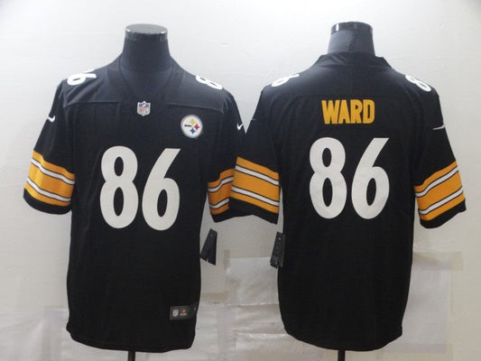 Men's Pittsburgh Steelers Hines Ward #86 Black Game jersey