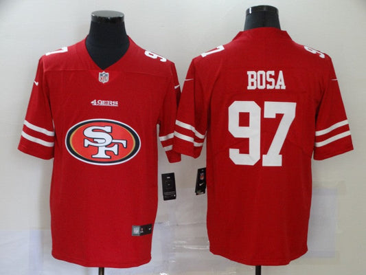 Men's San Francisco 49ers Nick Bosa #97 Red Game Player jersey