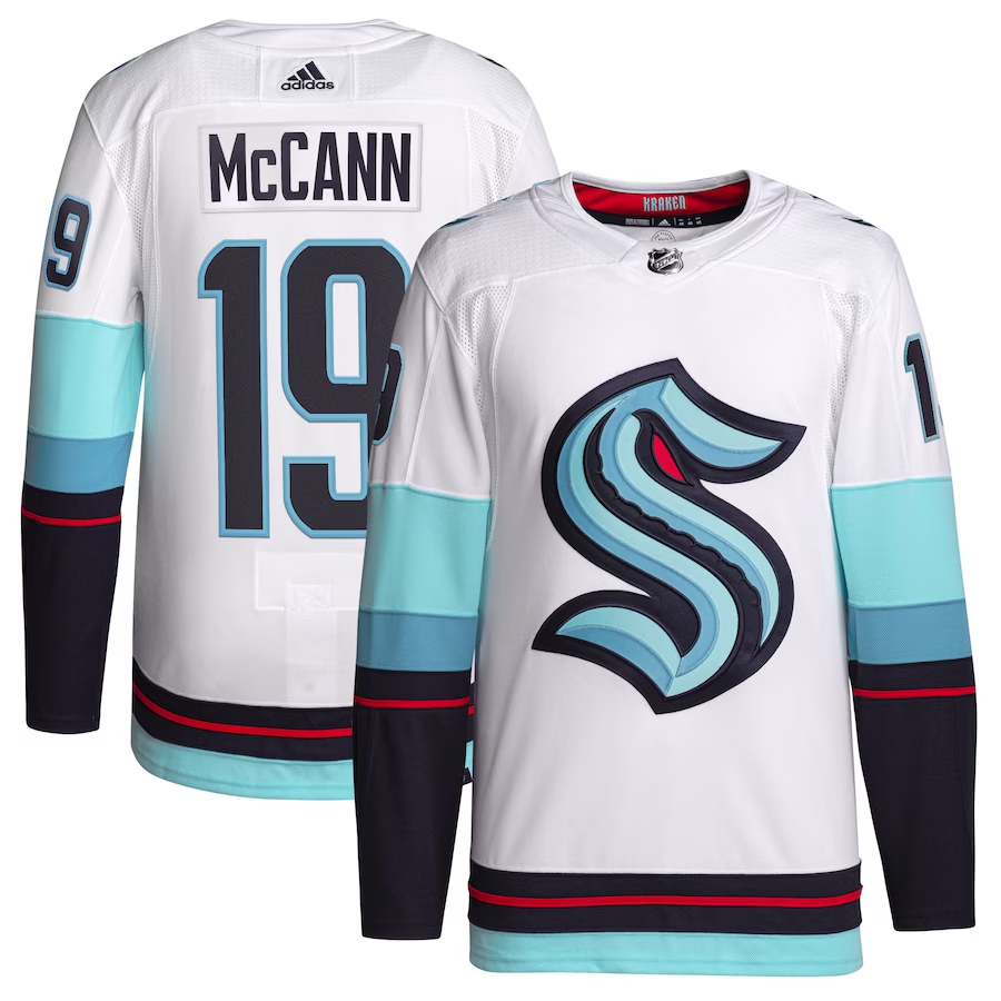 Men's Seattle Kraken Jared McCann #19 White Home Breakaway Player jersey