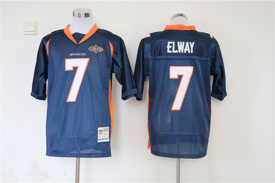 Men's Denver Broncos John Elway Mitchell & Ness Navy Legacy Replica jersey