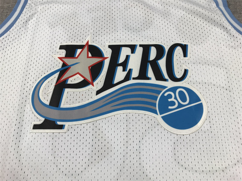 Men's Perc O'Cet #30 Movie White Basketball Jersey