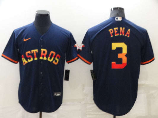 Men's Houston Astros Jeremy Pena #3 Navy Replica Player jersey