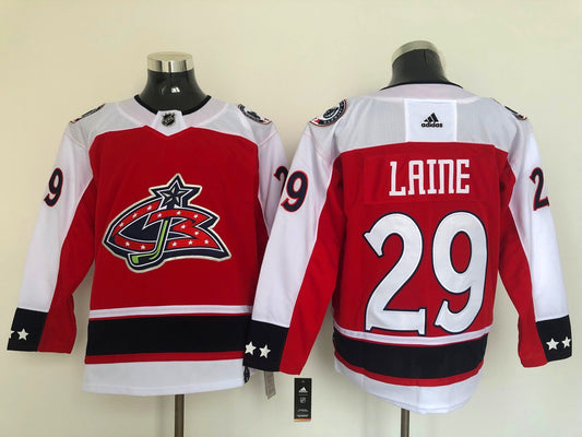 Men's Columbus Blue Jackets Patrik Laine #29 Red Breakaway Player jersey