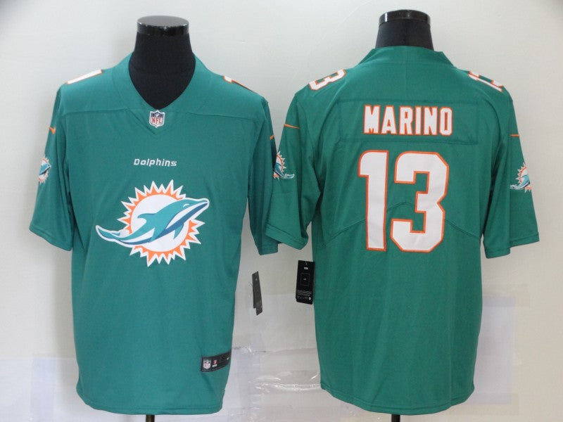 Men's Miami Dolphins Dan Marino #13 Green Player Game jersey