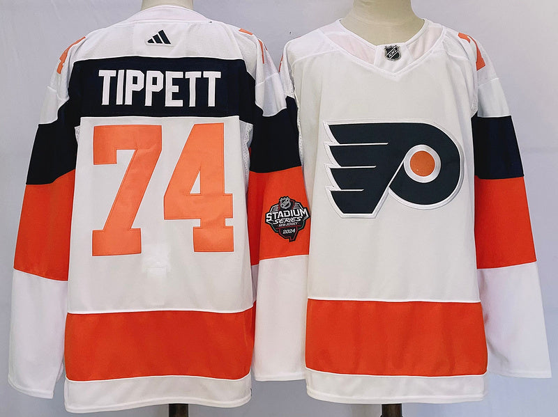 Men's Philadelphia Flyers Owen Tippett #74 White Player jersey