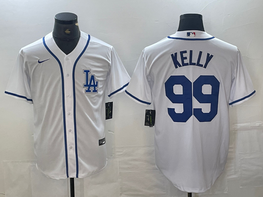 Men's Los Angeles Dodgers Joe Kelly #99 White Limited Player jersey