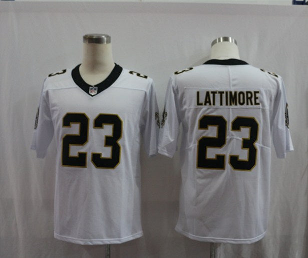 Men's New Orleans Saints Marshon Lattimore #23 White Game jersey