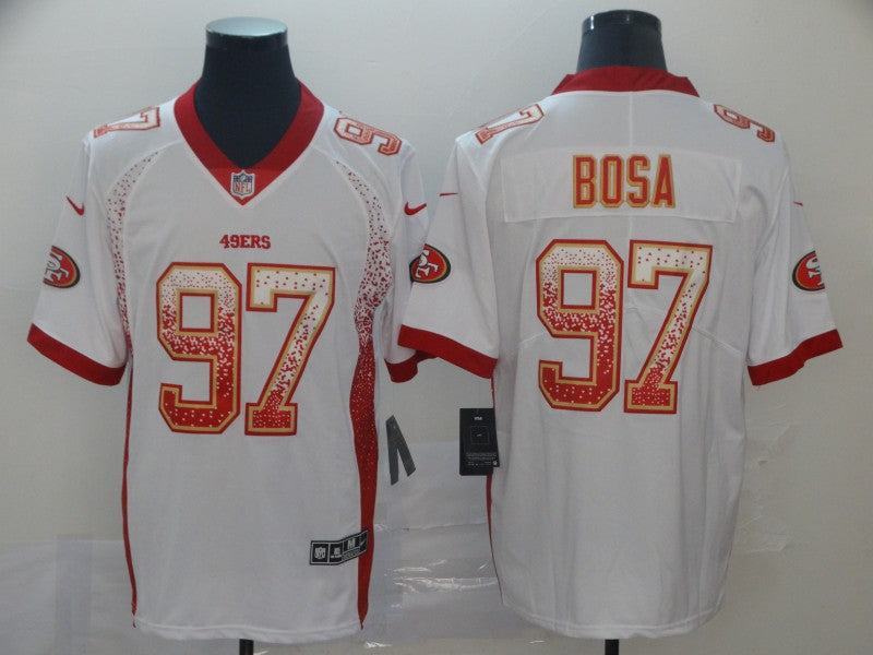 Men's San Francisco 49ers Nick Bosa #97 White Player Game jersey