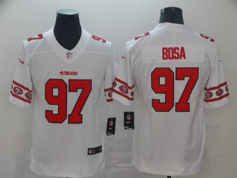 Men's San Francisco 49ers #97 Nick Bosa White Game jersey