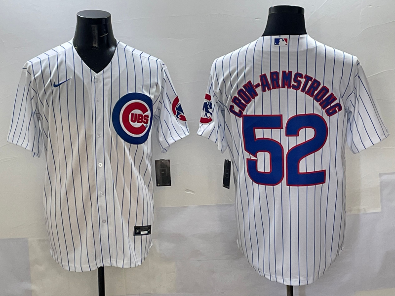 Men's Chicago Cubs Pete Crow-Armstrong #52 White Home Replica Player Jersey