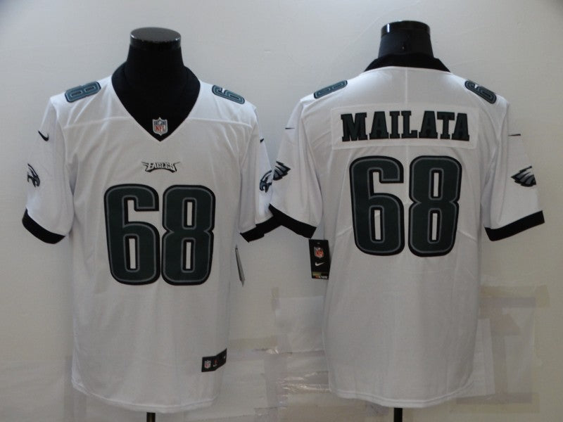 Men's Philadelphia Eagles Jordan Mailata #68 White Game jersey