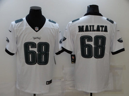 Men's Philadelphia Eagles Jordan Mailata #68 White Game jersey
