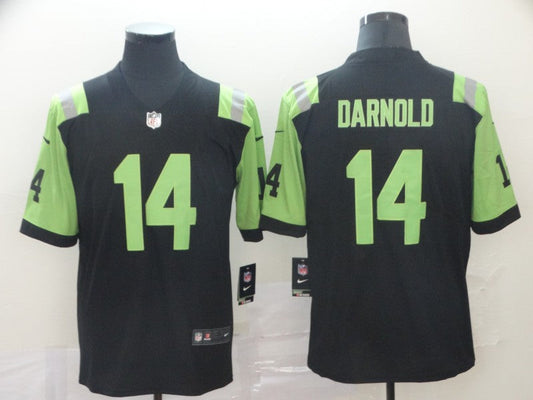 Men's New York Jets Sam Darnold #14 Black City Edition Game jersey