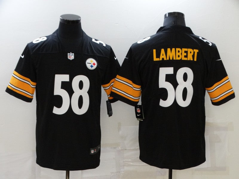 Men's Pittsburgh Steelers Jack Lambert #58 Black Game jersey