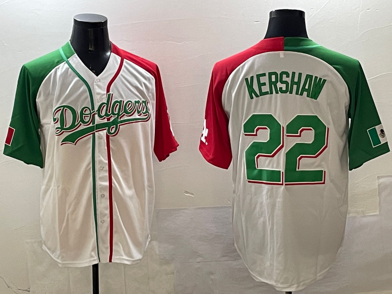 Men's Los Angeles Dodgers Clayton Kershaw #22 White Player jersey