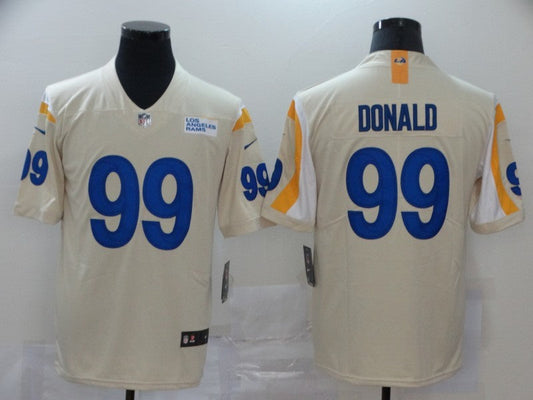 Men's Los Angeles Rams Aaron Donald #99 Beige Vapor Limited jersey