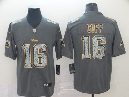 Men's Los Angeles Rams Jared Goff #16 Gray Game jersey