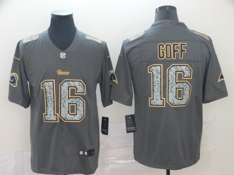 Men's Los Angeles Rams Jared Goff #16 Gray Game jersey