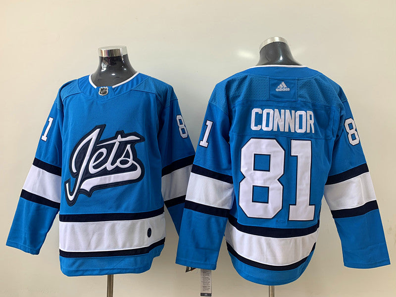 Men's Winnipeg Jets Kyle Connor #81 Blue Player jersey