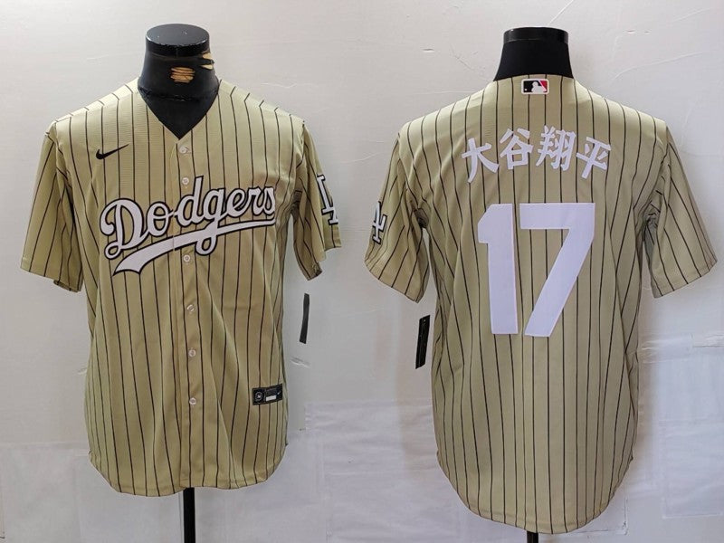 Men's Los Angeles Dodgers Shohei Ohtani #17 Gold Limited Player jersey