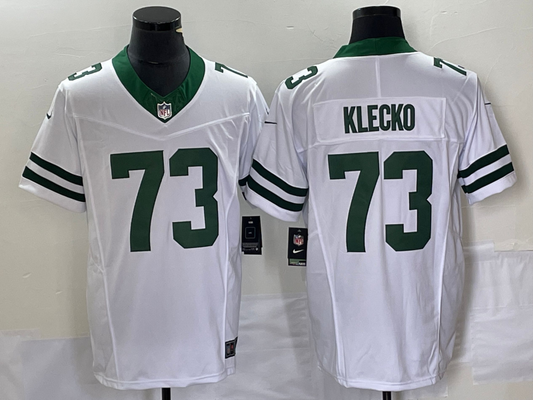 Men's New York Jets Joe Klecko #73 White Legacy Vapor F.U.S.E. Limited jersey
